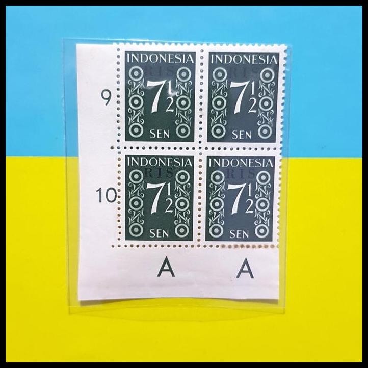 

DISKON PRANGKO/PERANGKO INDONESIA. 1950. C.T. RIS 7 1/2 CENT. BLOK-4 !!