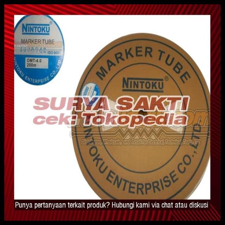 

DISKON MARKER TUBE NINTOKU OMT 4.0 200MTR/ROLL PUTIH !!!!!!