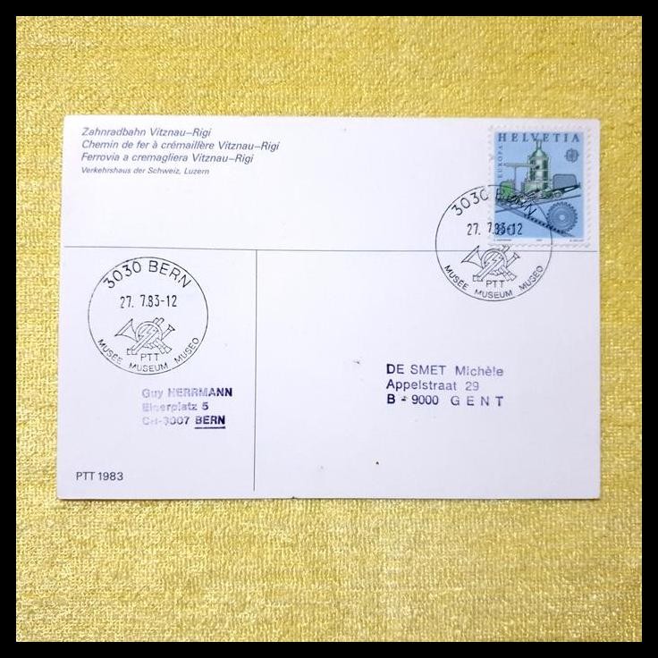 

DISKON KARTUPOS PRANGKO SWISS/HELVETIA LOKOMOTIF KERETA API RODA GIGI !