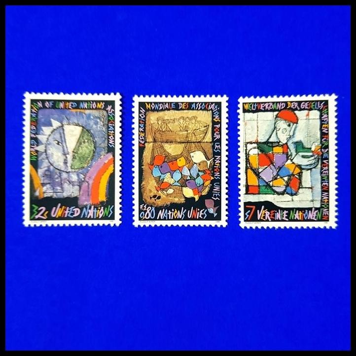 

GRATIS ONGKIR PERANGKO WORLD UNITED NATIONS FEDERATION. VIENNA, NEW YORK DAN GENEVE