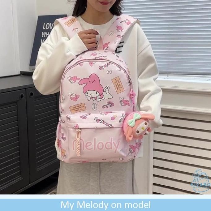 

Spesial Tas Ransel Sanrio Besar Sd Smp Sma Kuromi Pochacco Melody & Hello Kitty | Cl08 Kivaro Anak Motif Fashion
