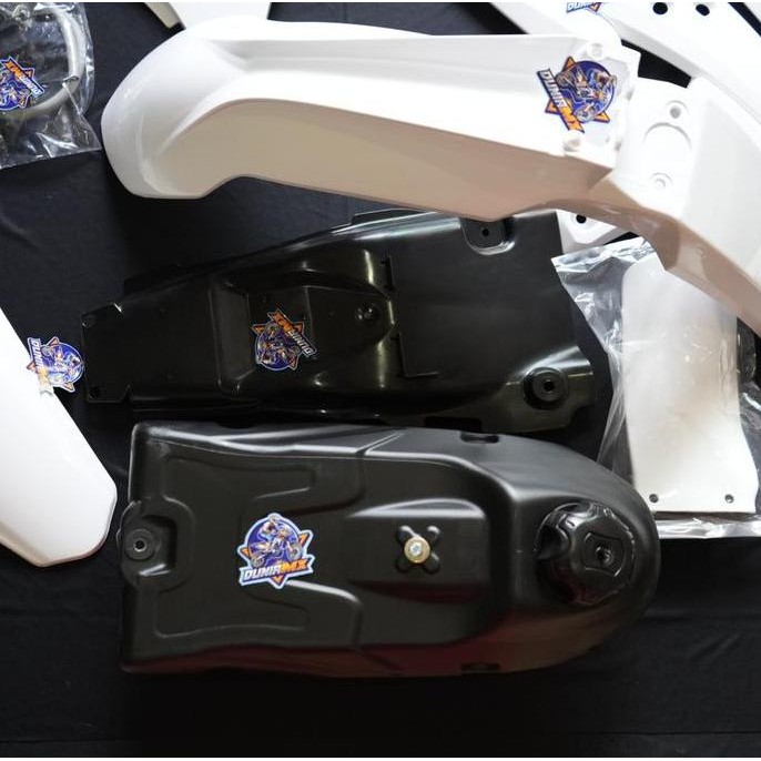 Bodyset Gordon Full Body Set Klx 150 Gordon Putih Full Tangki Hitam