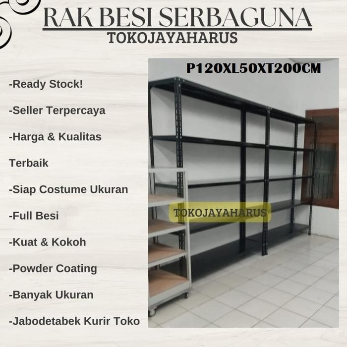 Rak Besi Siku Serbaguna / Rak Besi Tebal / Rak Besi Siku Lubang