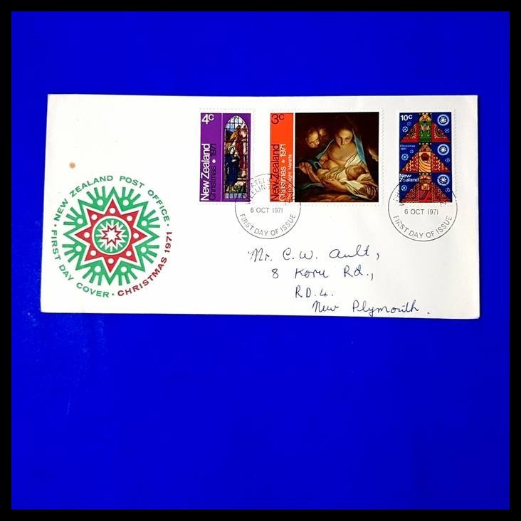 

DISKON PRANGKO NATAL/CHRISTMAS 1971 THE HOLY NIGHT ~ MARATTA. FDC NEW ZEALAND