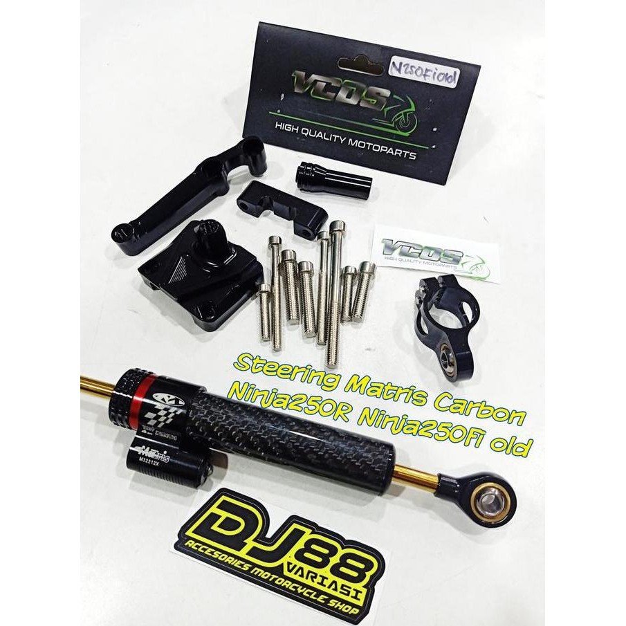 Steering Damper Matris Ninja 250R Ninja 250 Fi Bracket Stablizer Vcos