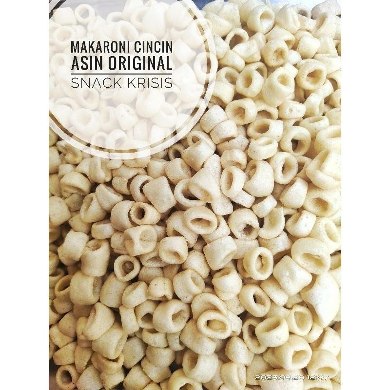 

Makaroni Mekar Asin Gurih 1 Kg Bentuk Sepat Cincin