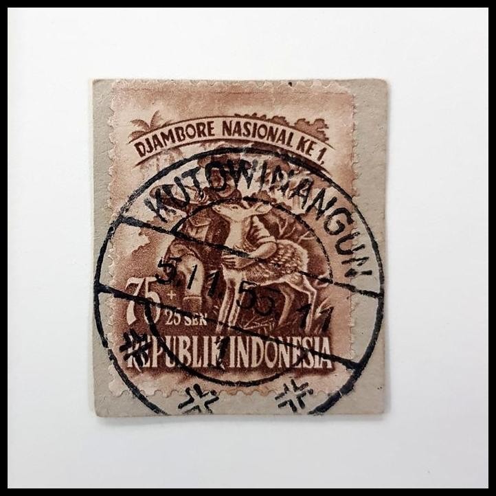 

BEST DEAL PRANGKO DJAMBORE NASIONAL KE 1. CAP POS KUTOWINANGUN 5.11.55 !!!!