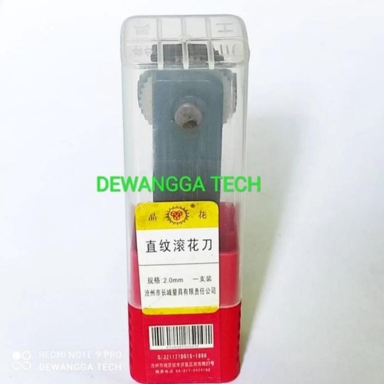 Knurling Holder 1 Mata Kartel Lurus Cartel 2Mm Pembuat Motif Garis As Mesin Bubut Terlaris