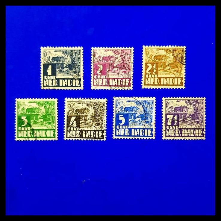 

TERBARU PRANGKO NED INDIE 1938 -'39. KERBAU. SET (7V) USED. HARGA KAT. 200K !!!!!