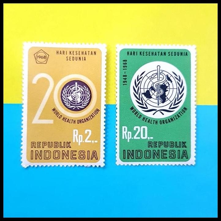 

TERMURAH PERANGKO/PRANGKO INDONESIA 1968. WORLD HEALTH ORGANIZATION (WHO) !!!!!!