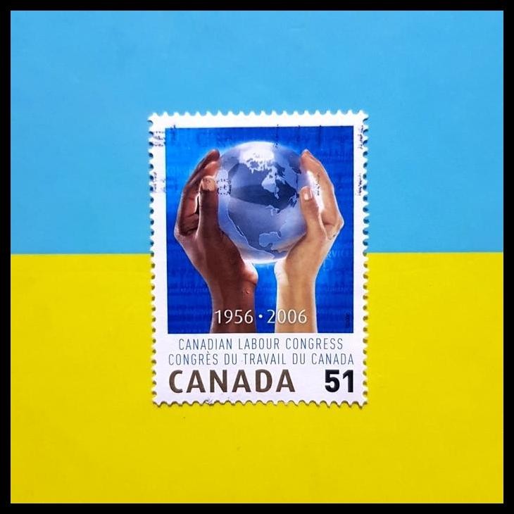 

BEST DEAL PERANGKO/PRANGKON CANADA. CANADIAN LABOUR CONGRESS 1956-2006 !!!!!