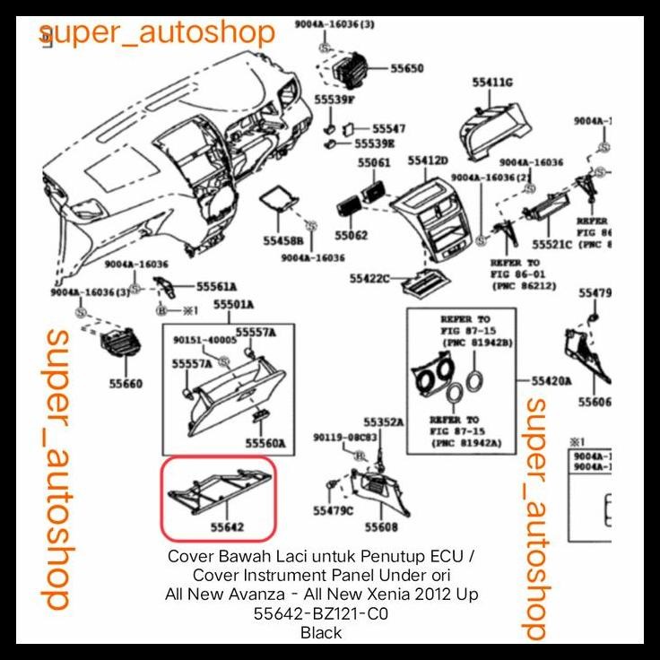 TERMURAH COVER BAWAH LACI UNTUK PENUTUP ECU ALL NEW AVANZA XENIA 2012 ORI 