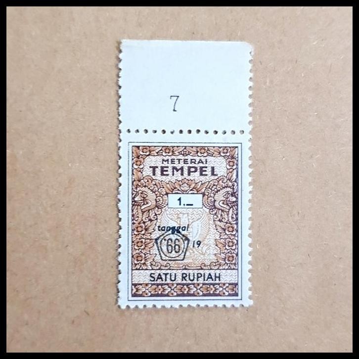 

GRATIS ONGKIR PERANGKO/PRANGKO INDONESIA. REVENUE LAMA C.T. '66 NOMINAL SATU RUPIAH !