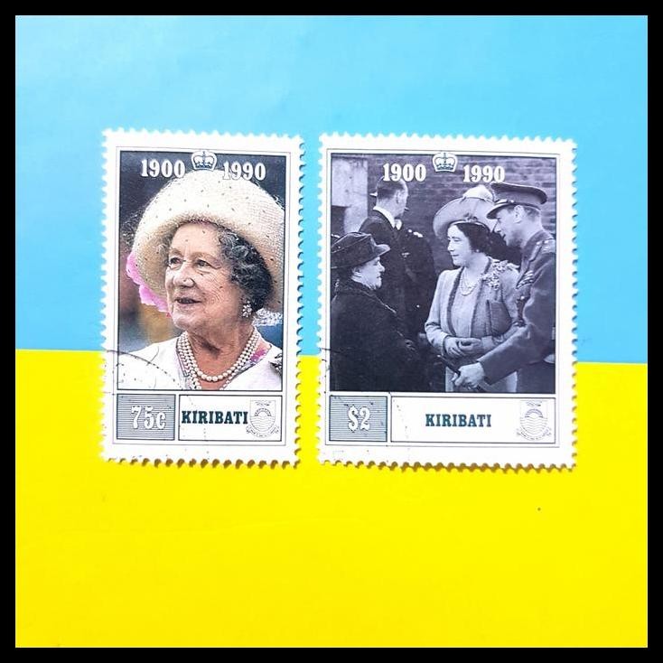 

HOT DEAL PERANGKO/PRANGKO QUEEN MOTHER 1900 - 1990 DARI KIRIBATI. SET (2V) !!!!!!