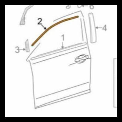 GRATIS ONGKIR MOULDING DEPAN ATAS KIRI 75754-48010 ORI LEXUS RX 270 350 450 