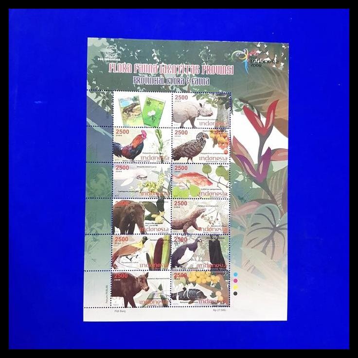 

DISKON PERANGKO/PRANGKO INDONESIA. FLORA FAUNA IDENTITAS PROVINSI. 2009 !