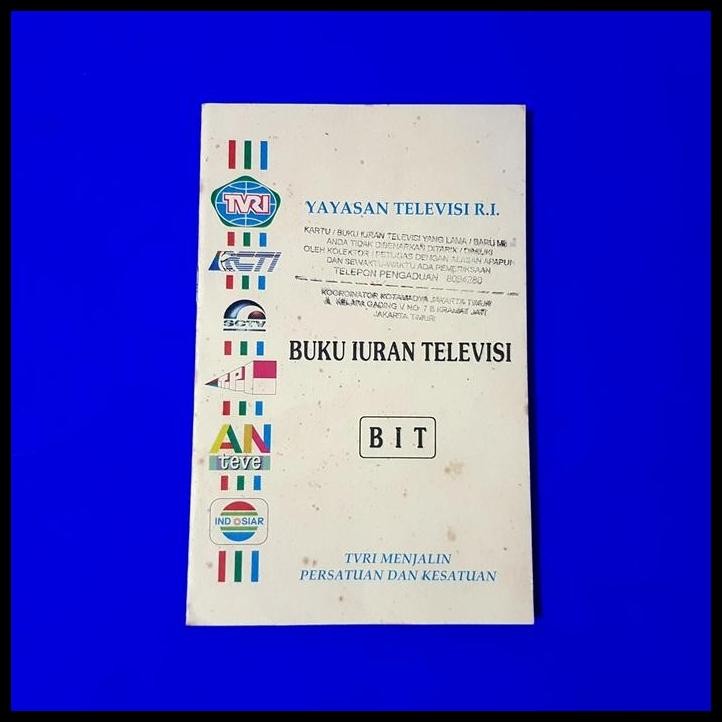 

GRATIS ONGKIR KOLEKSI JADUL, BUKU IURAN TELEVISI