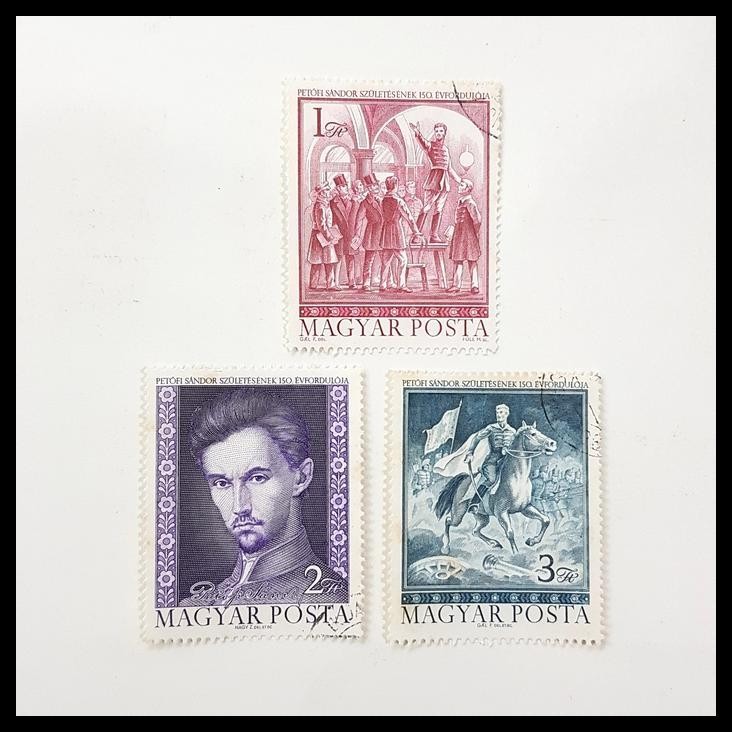 

TERBARU PRANGKO HUNGARY 1972. SANDOR PETF, POET AND REVOLUTIONARY. SET !!