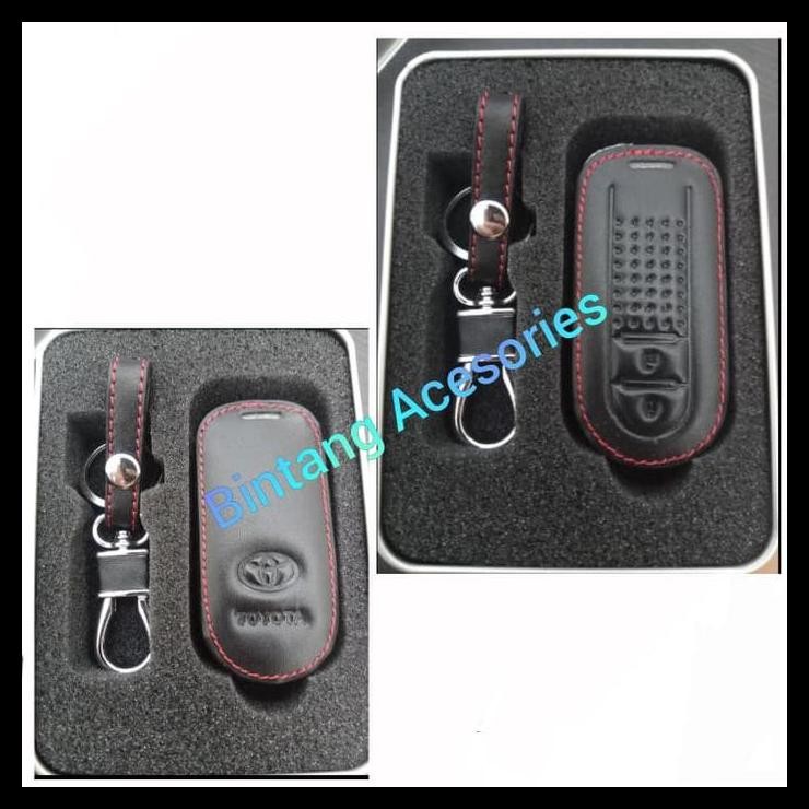 HOT DEAL SARUNG KUNCI REMOT MOBIL AVANZA VELOZ 2019 2020 SMART KEY KULIT 