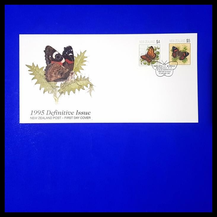 

GRATIS ONGKIR PRANGKO KUPU KUPU ~ BUTTERFLIES. FDC NEW ZEALAND. HIGH VALUES. $4 +$5 !!!!
