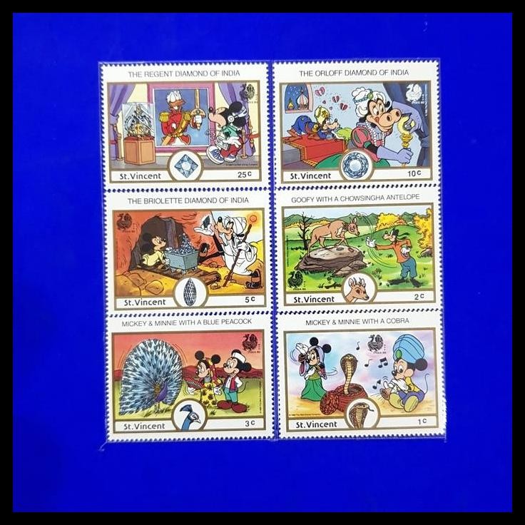 

BEST DEAL PERANGKO/PRANGKO DISNEY. MICKEY & MINNIE DI INDIA DARI ST. VINCENT