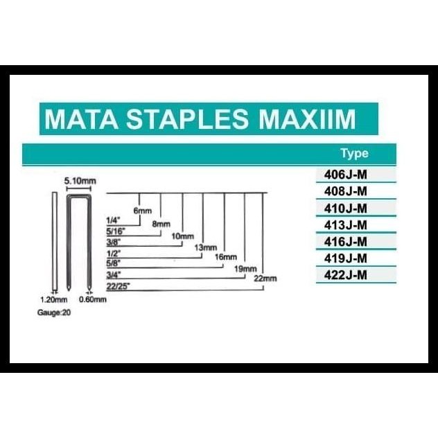

TERBARU MATA ISI STAPLES STEPLES 408J-M MAXIIM !!
