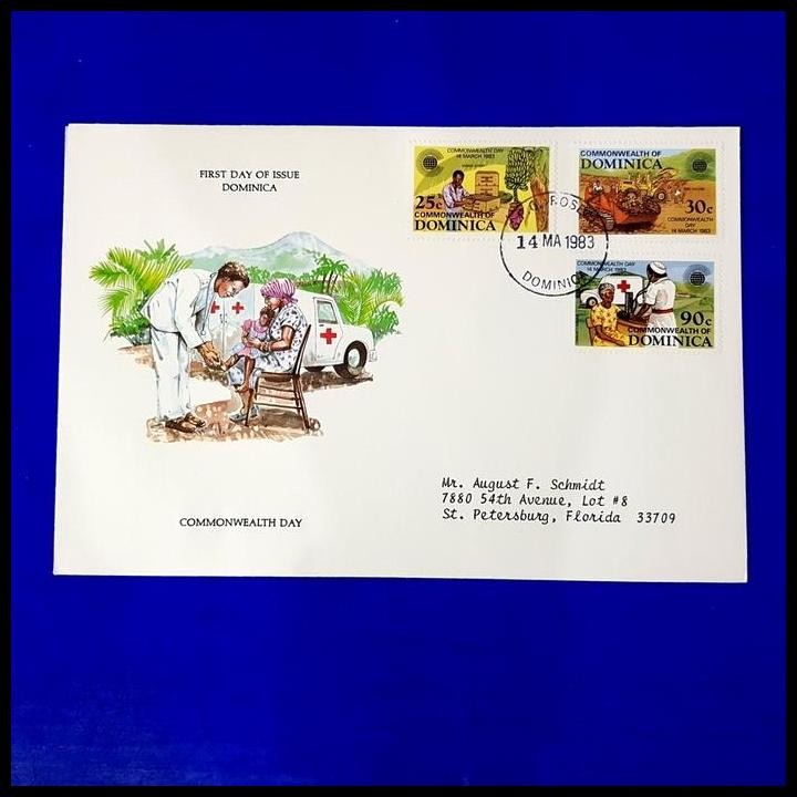 

GRATIS ONGKIR PRANGKO COMMONWEALTH DAY. FDC DARI DOMINICA !!!!