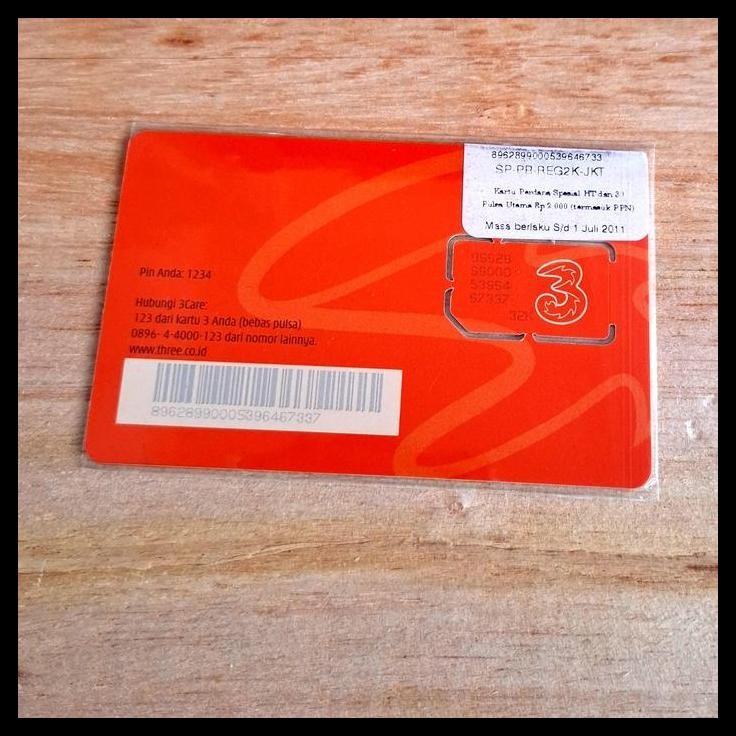 DISKON KOLEKSI JADUL / VINTAGE. KARTU PERDANA 3. KONDISI MASIH BARU. HANYA UNTUK KOLEKSI. TIDAK DAPA