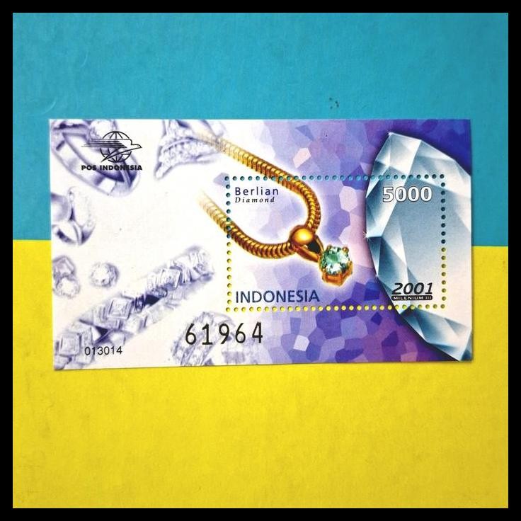 

TERMURAH PRANGKO INDONESIA 2001. SS 204 BERGAMBAR BATU MULIA. BERLIAN DIAMOND !!!