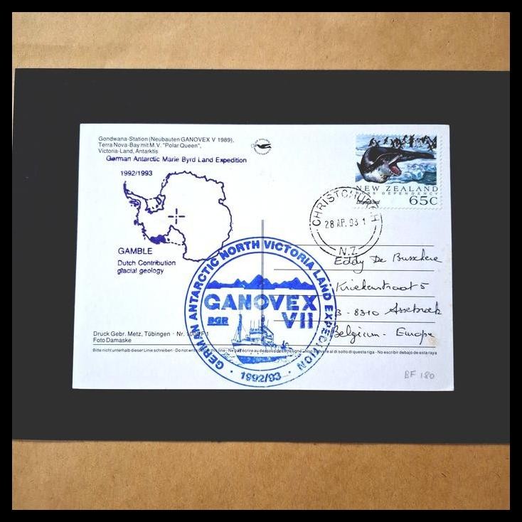 

HOT DEAL PRANGKO NEW ZEALAND ROSS DEPENDENCY. LEOPARD SEAL. GERMAN ANTARCTIC MARIE NYRD LAND EXPEDITION.DI ATAS KARTUPOS BERGAMBAR TERKIRIM KE BELGIA