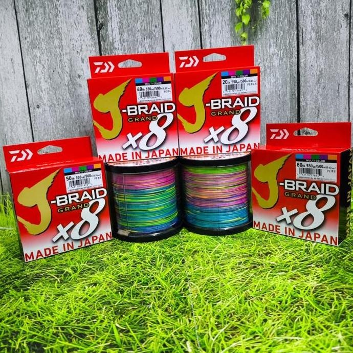 Senar Pe Daiwa Jbraid Grand X8 500M | 500 Yds | Pilih Ukuran