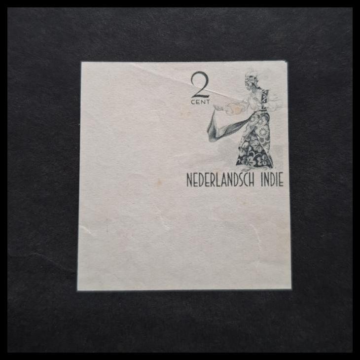 

BEST DEAL PRANGKO INDONESIA-NED INDIE 1941. SERI PENARI. 2 CENT JAVENESE DANCER. CETAK PERCOBAAN WARNA (ABU-ABU) TANPA PERFORASI. * ADA LIPAT HALUS PADA SISI ATAS !!!!