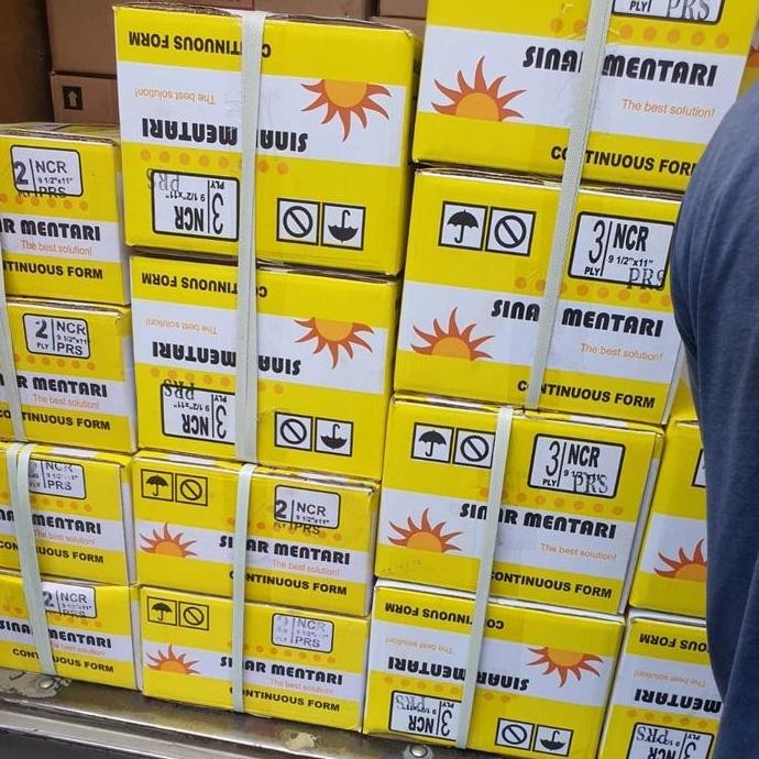 

HOT SALE! Continous Form Kertas Komputer 9,5x11" 2 ply UTUH merk Sinar Mentari