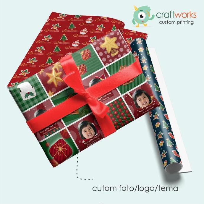 

Ready oke] KERTAS KADO CUSTOM (2 LBR) 31x48cm - GIFT WRAPPING CUSTOM