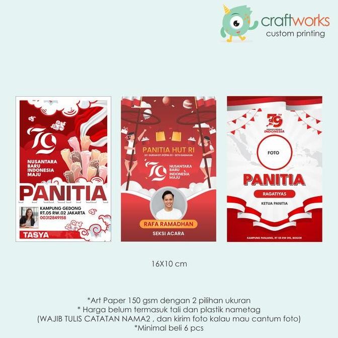 

*#*#*#] CETAK NAME TAG PANITIA AGUSTUSAN - CUSTOM