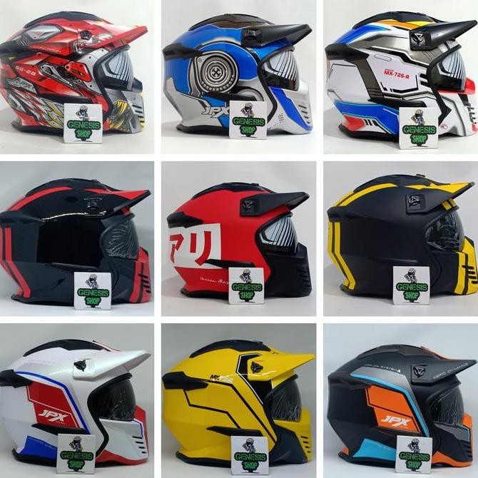 Terbaru Helm Jpx Full Face Helm Jpx Mx 726R Motif