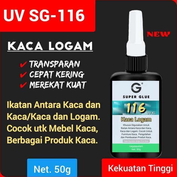 Lem UV KL 116 Kaca Logam - Lem Inlay Resin Sinar UV LED