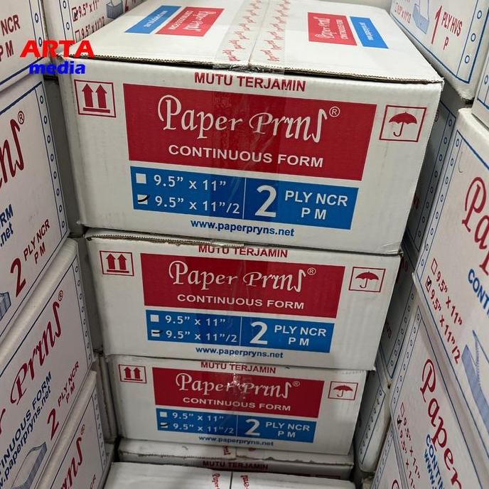 

Continuous Form Paper Prins 9.5"x11"/2 - 2 ply