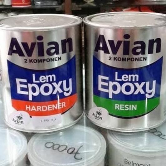 Lem Epoxy AVIAN 1kg 2 Komponen (Resin + Hardener) Epoxy Serbaguna
