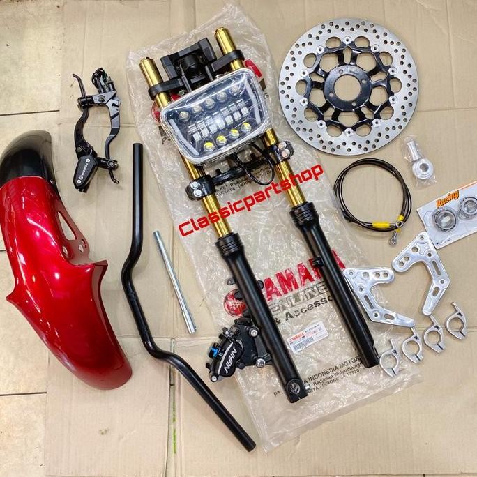 shock shok skok depan ninja r rr ss as gold pnp yamaha rx king style jogja set daymaker oval rx king