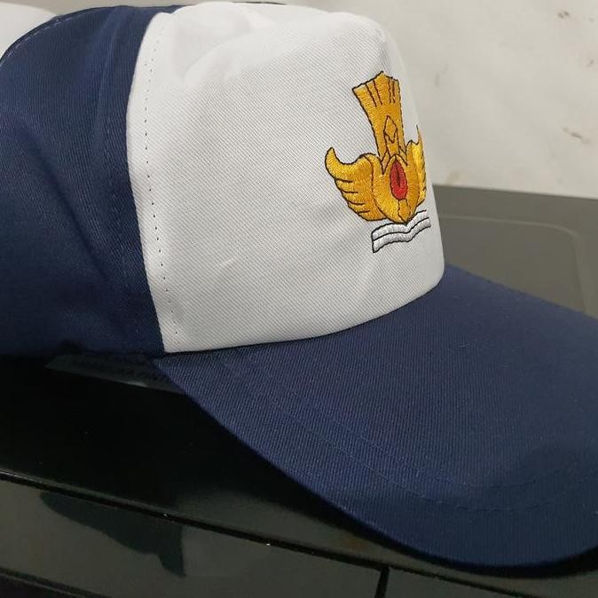 Termantab] TOPI SMP BORDIR BAHAN DRILL