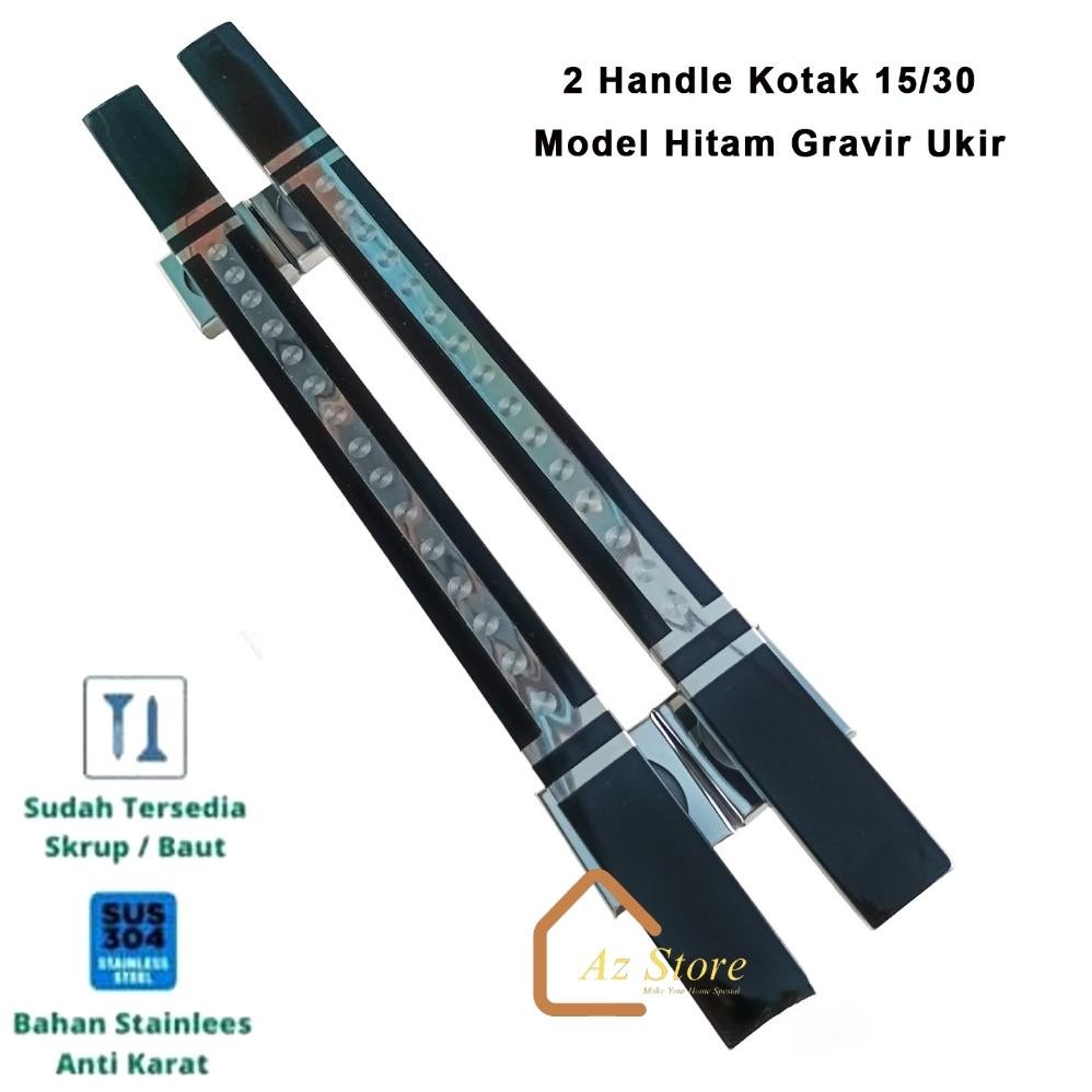 Pegangan Handle Pintu Rumah Minimalis 2 Gagang Pintu Kayu 45 cm