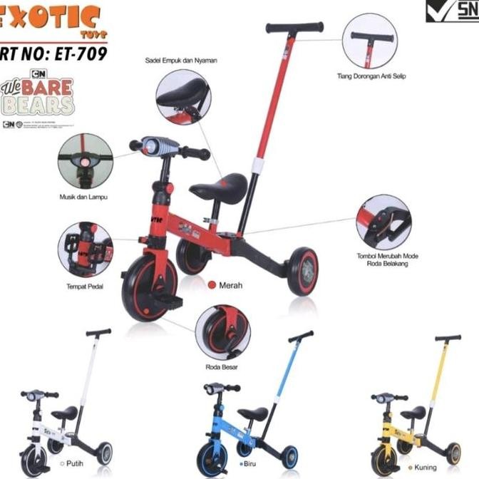 Sepeda Anak Balance Bike 3 In 1