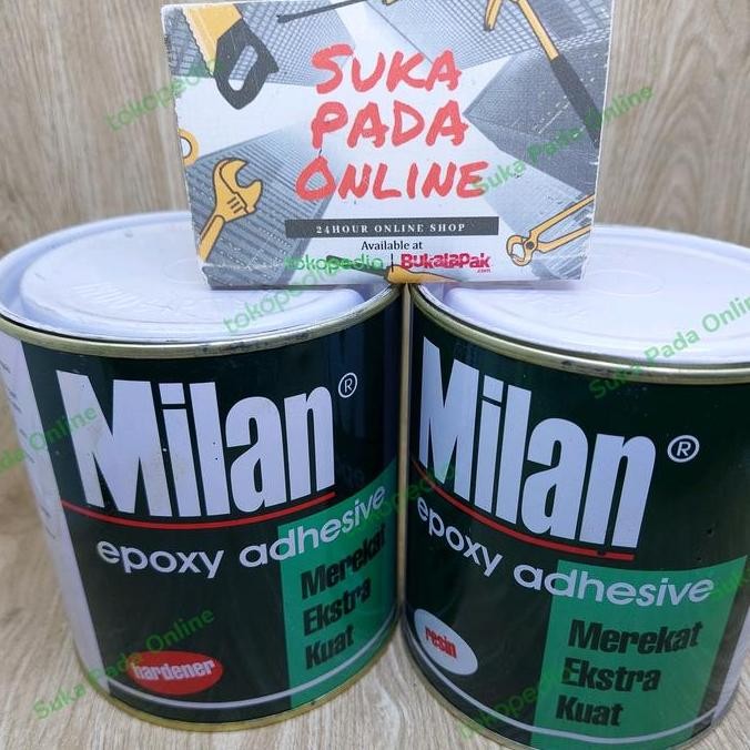 Lem Epoxy Resin Hardener MILAN - Lem Kuat Serbaguna untuk Kayu, Plastik, Metal