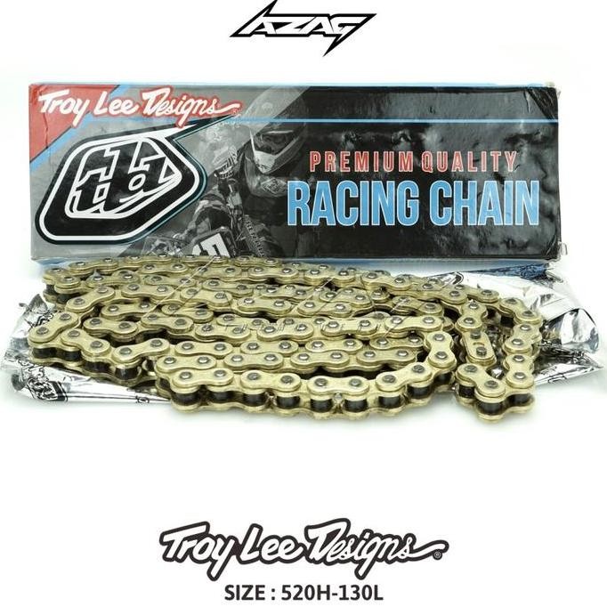 GEAR SET WR155 RENTHAL BLUE ORINAL RANTAI TLD 520 GOLD