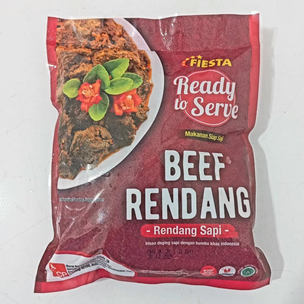 

Fiesta RTS Beef Rendang 300gr Rendang Sapi Lauk Siap Saji | Festive Frozen food