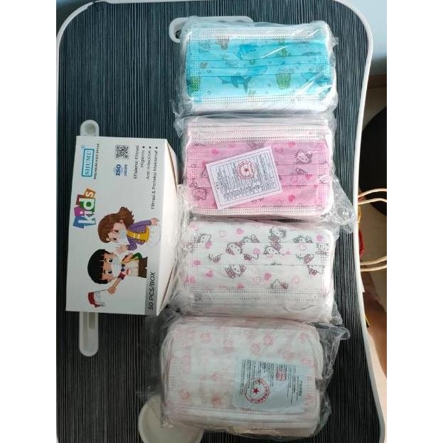 Up Masker Anak 3Ply Duckbill Karakter Masker Wajah Anak Non Medis