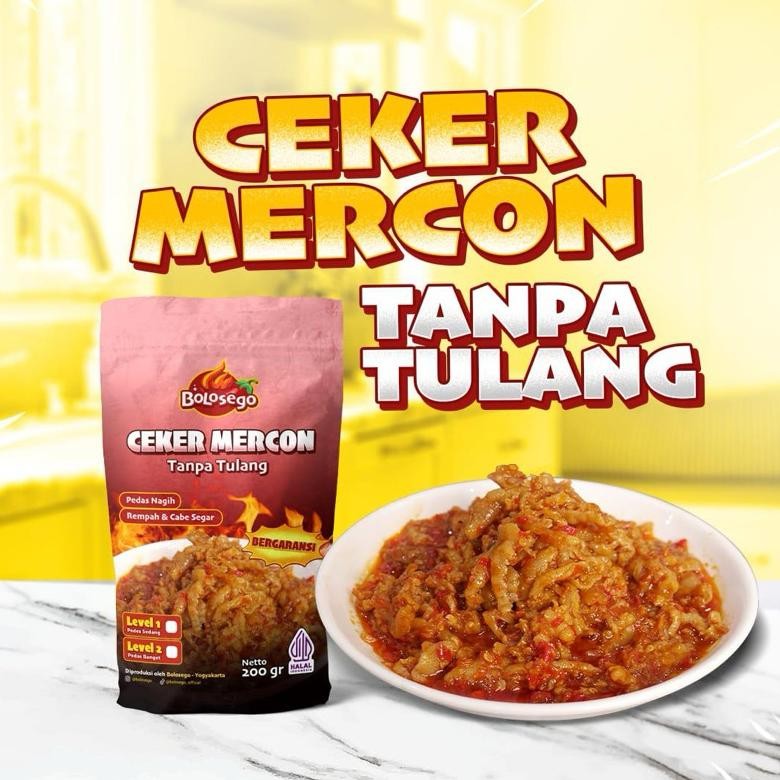 

READY BOLOSEGO Ceker Mercon Tanpa Tulang Halal & Bergaransi