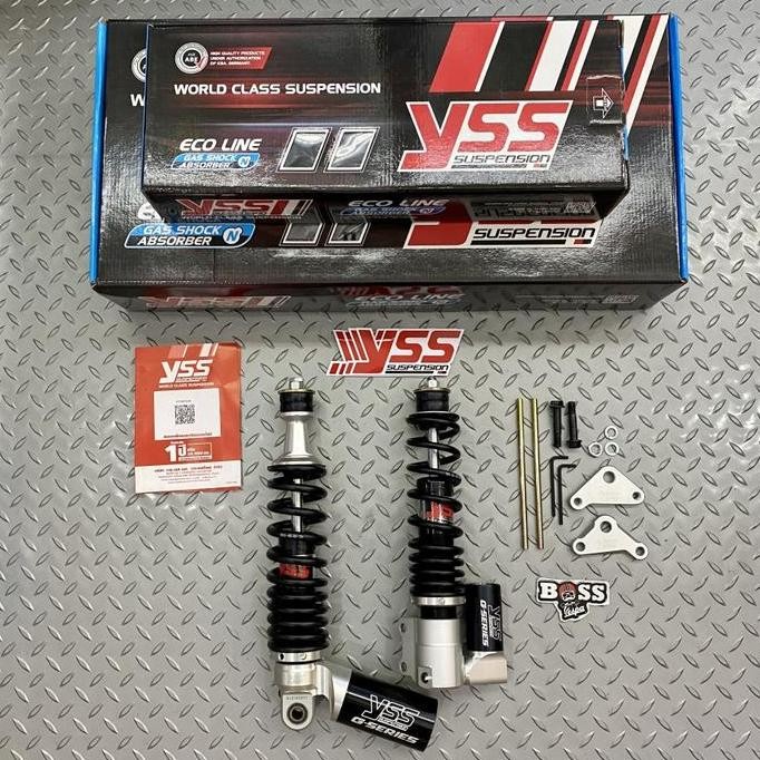 Shock Tabung YSS Black New Front & Rear Vespa S LX LXV
