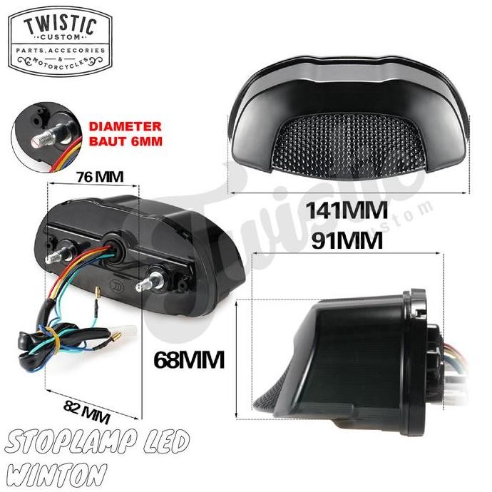 Stoplamp Lampu Rem Winton 3in1 Honda CB650R CBR650R CB150R CB 650R NEO